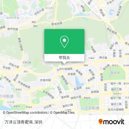 万泽云顶香蜜湖地图