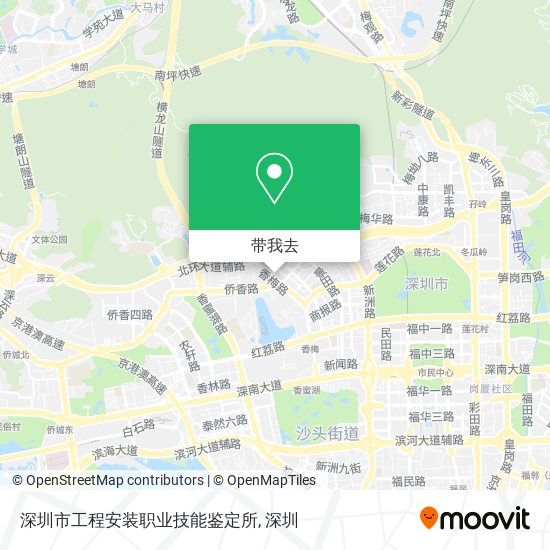 深圳市工程安装职业技能鉴定所地图