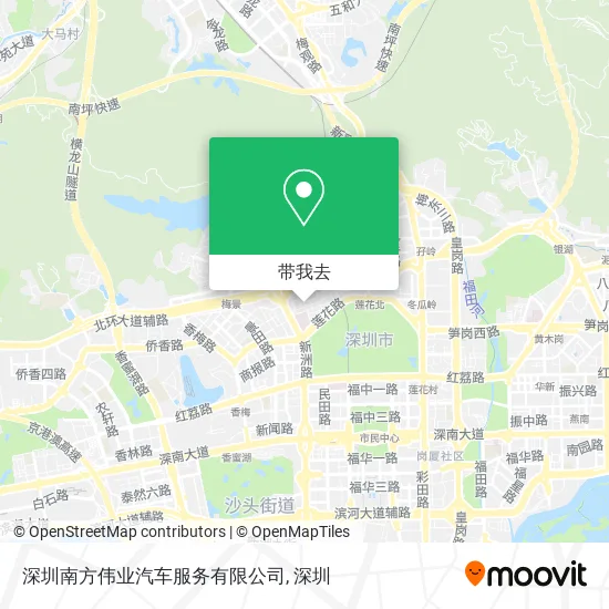 深圳南方伟业汽车服务有限公司地图