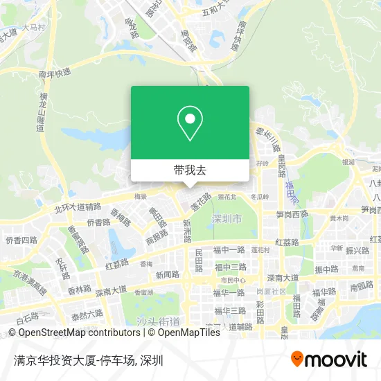 满京华投资大厦-停车场地图