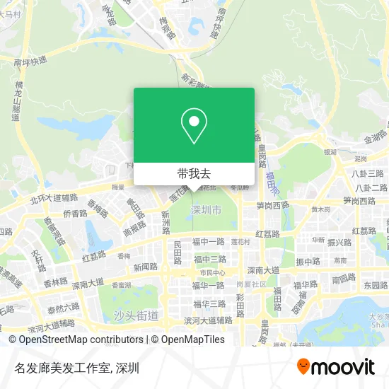 名发廊美发工作室地图