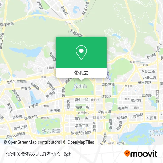 深圳关爱残友志愿者协会地图