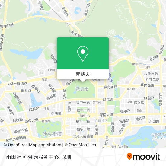 雨田社区-健康服务中心地图