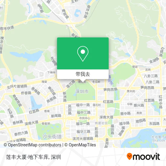 莲丰大厦-地下车库地图