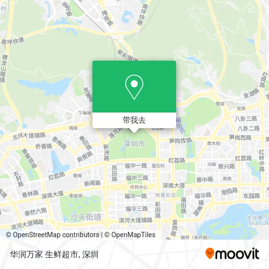 华润万家 生鲜超市地图