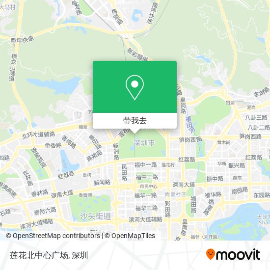 莲花北中心广场地图