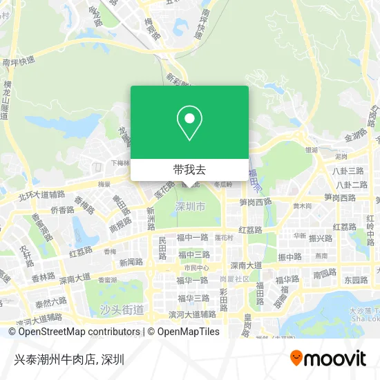 兴泰潮州牛肉店地图