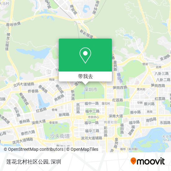 莲花北村社区公园地图