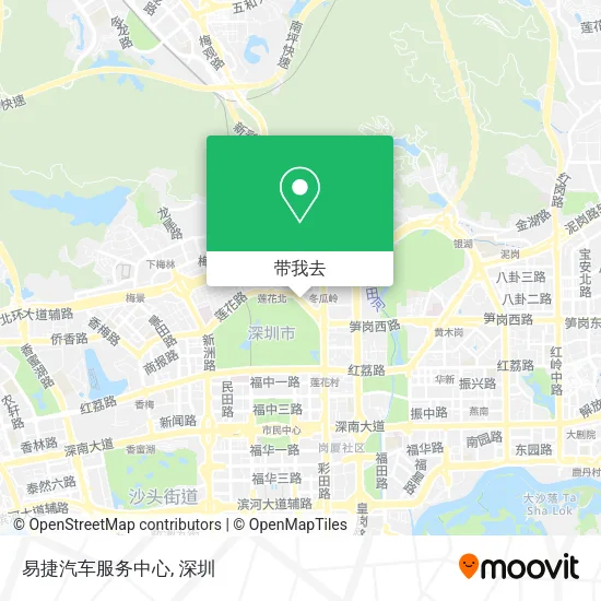易捷汽车服务中心地图