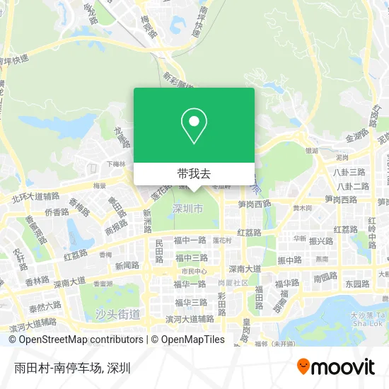 雨田村-南停车场地图