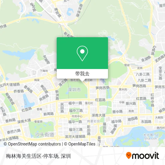 梅林海关生活区-停车场地图