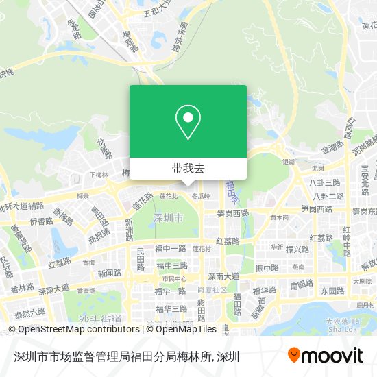 深圳市市场监督管理局福田分局梅林所地图