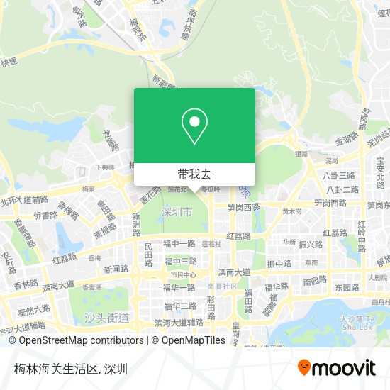 梅林海关生活区地图