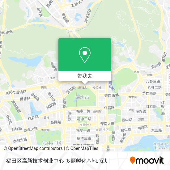 福田区高新技术创业中心-多丽孵化基地地图