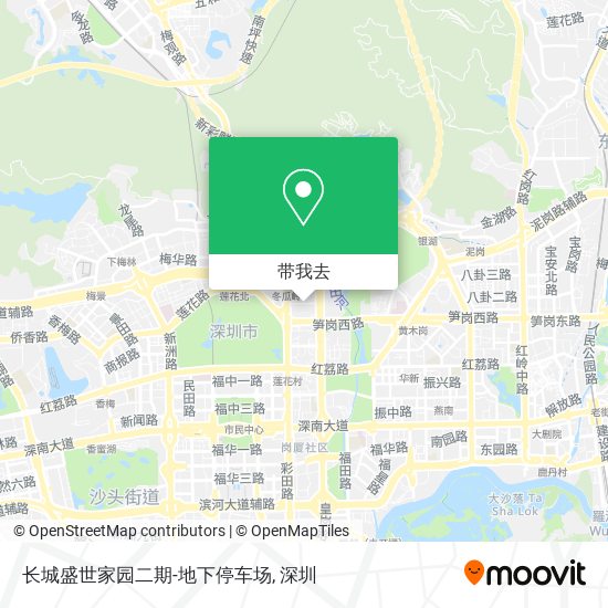 长城盛世家园二期-地下停车场地图