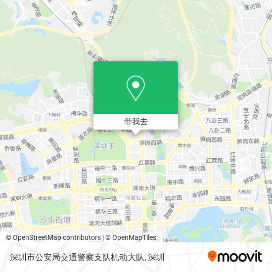 深圳市公安局交通警察支队机动大队地图