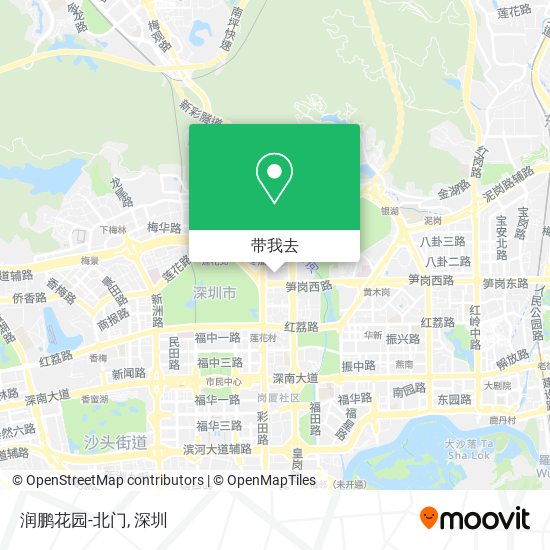 润鹏花园-北门地图