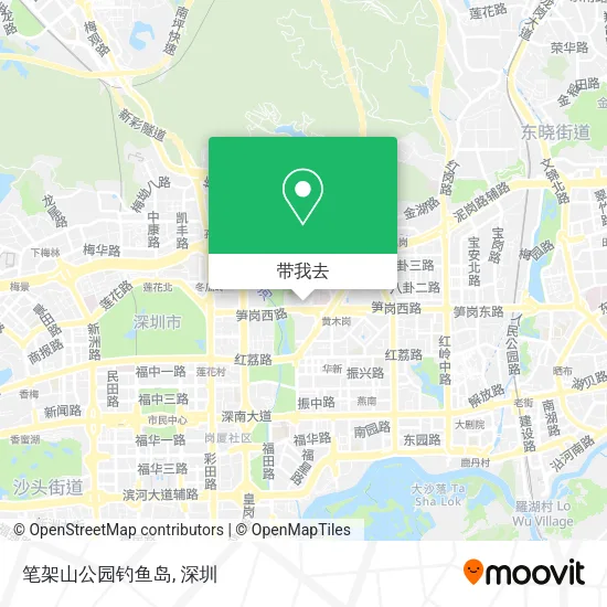笔架山公园钓鱼岛地图