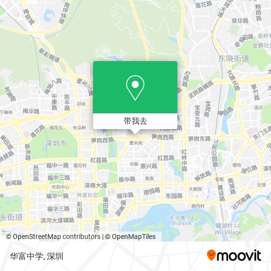华富中学地图
