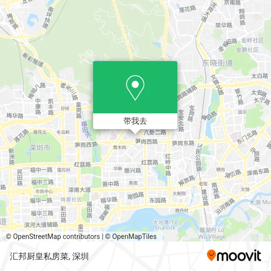 汇邦厨皇私房菜地图