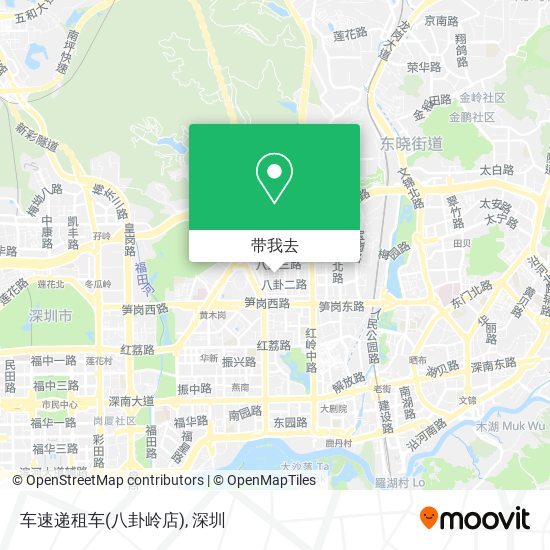 车速递租车(八卦岭店)地图