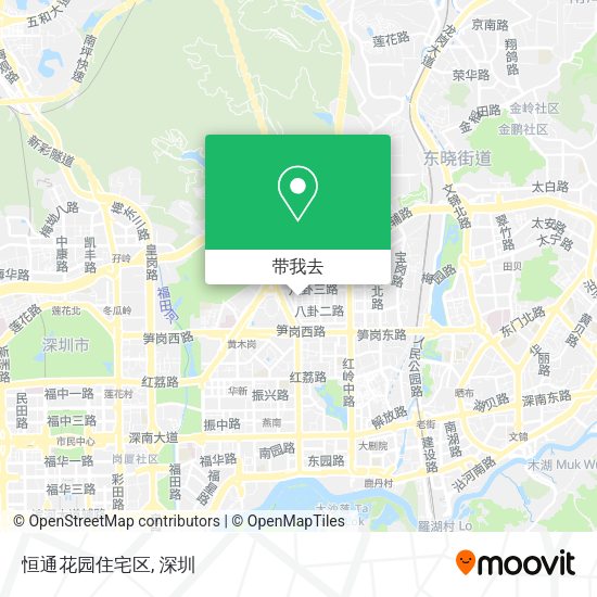 恒通花园住宅区地图