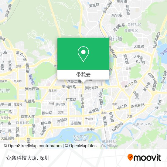 众鑫科技大厦地图