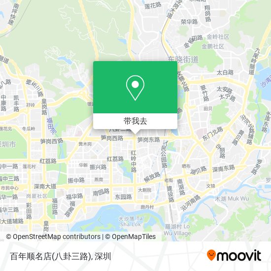 百年顺名店(八卦三路)地图