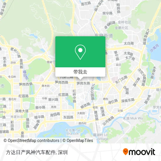 方达日产风神汽车配件地图