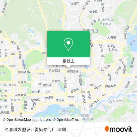 金鹏城发型设计烫染专门店地图