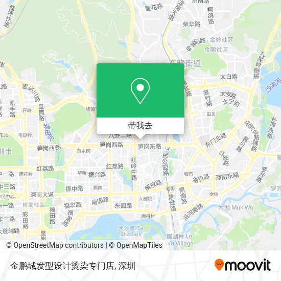金鹏城发型设计烫染专门店地图