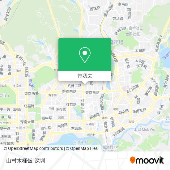 山村木桶饭地图