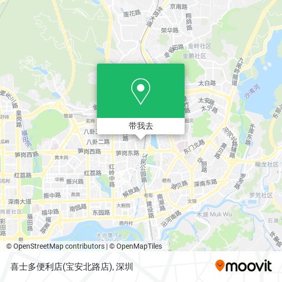 喜士多便利店(宝安北路店)地图