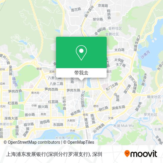 上海浦东发展银行(深圳分行罗湖支行)地图