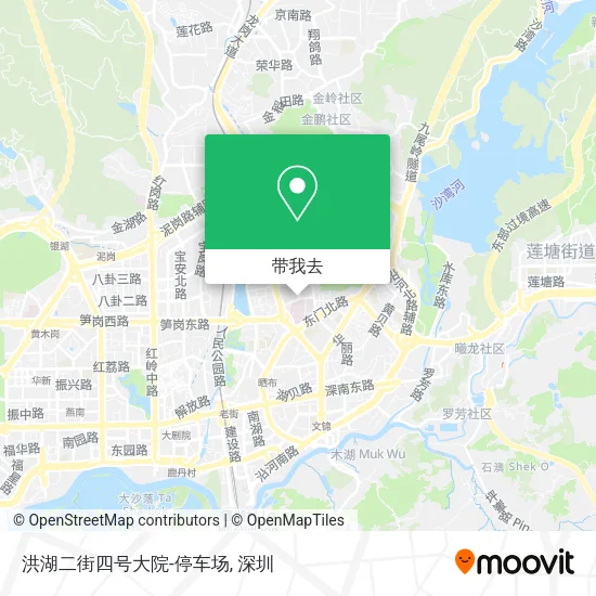 洪湖二街四号大院-停车场地图