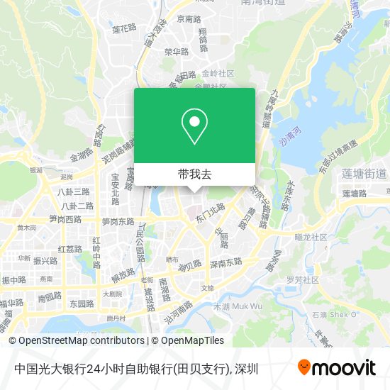 中国光大银行24小时自助银行(田贝支行)地图