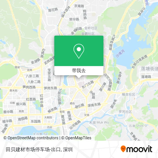 田贝建材市场停车场-出口地图