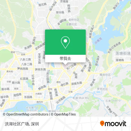 洪湖社区广场地图