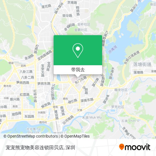 宠宠熊宠物美容连锁田贝店地图