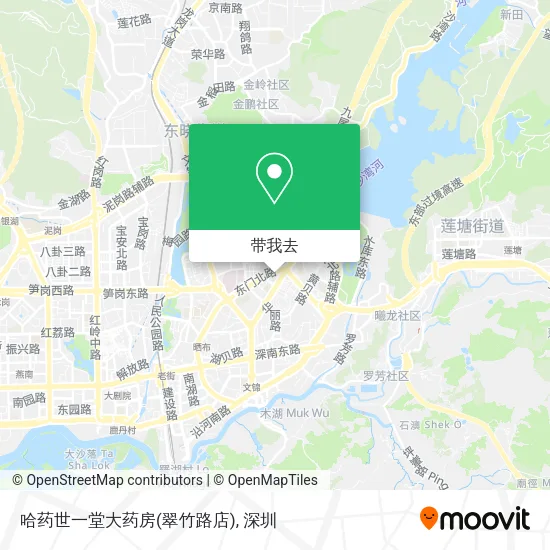 哈药世一堂大药房(翠竹路店)地图