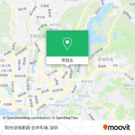 阳光绿地家园-北停车场地图