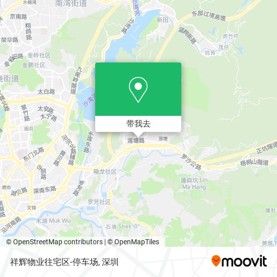 祥辉物业往宅区-停车场地图