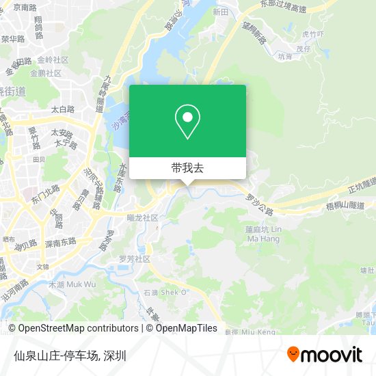 仙泉山庄-停车场地图