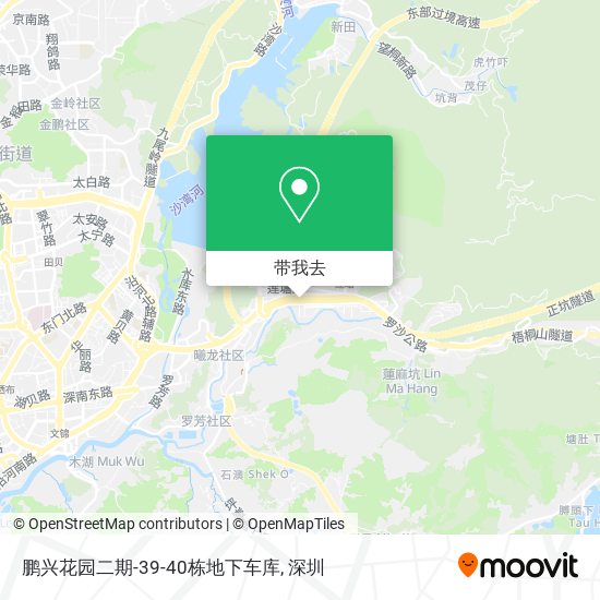 鹏兴花园二期-39-40栋地下车库地图