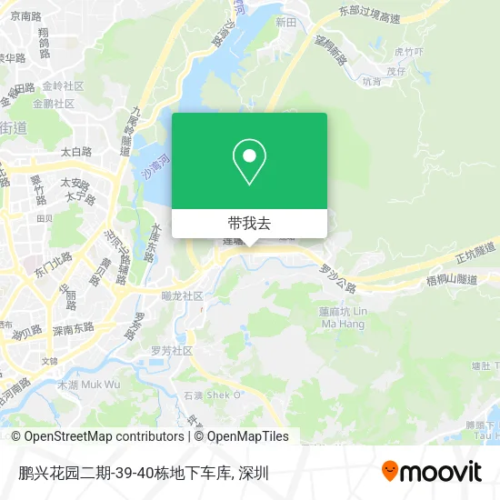 鹏兴花园二期-39-40栋地下车库地图