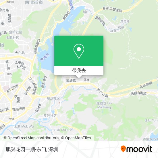 鹏兴花园一期-东门地图