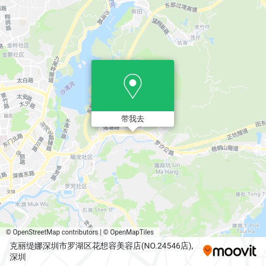 克丽缇娜深圳市罗湖区花想容美容店(NO.24546店)地图