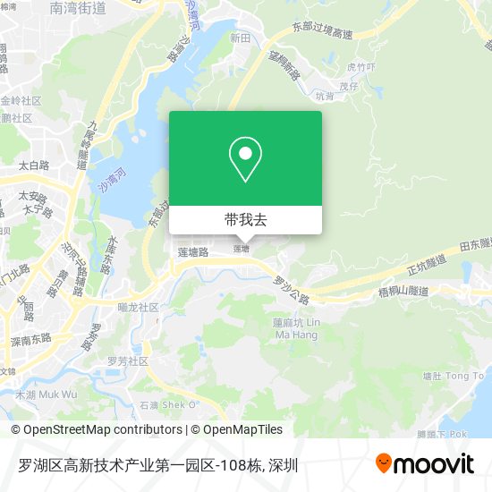 罗湖区高新技术产业第一园区-108栋地图