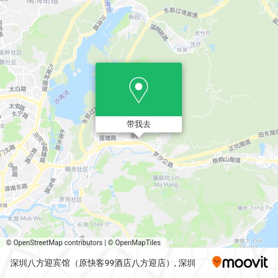 深圳八方迎宾馆（原快客99酒店八方迎店）地图