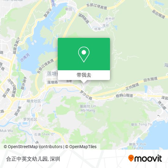 合正中英文幼儿园地图